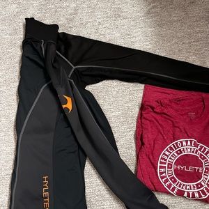 Hylete Full Zip Athletic Jacket—Large with T shirt